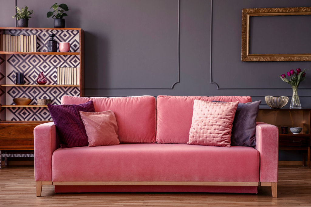 Beautiful Purple Decor Ideas, Purple Sofa Decorating Ideas
